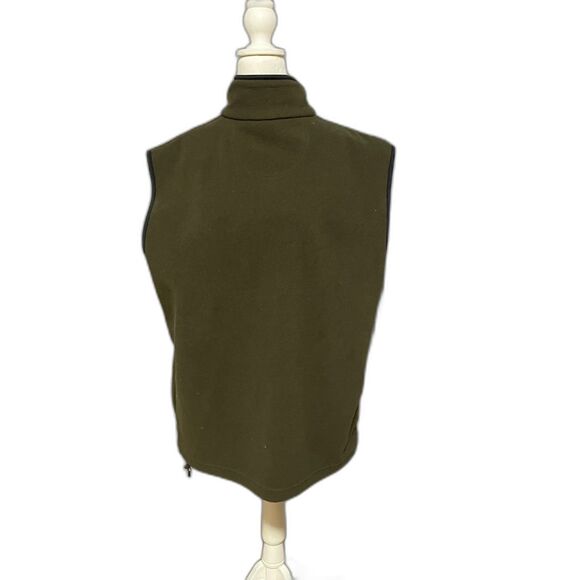 Izod Olive Fleece Vest Men’s Large – Great Layering Piece - Picture 5 of 10